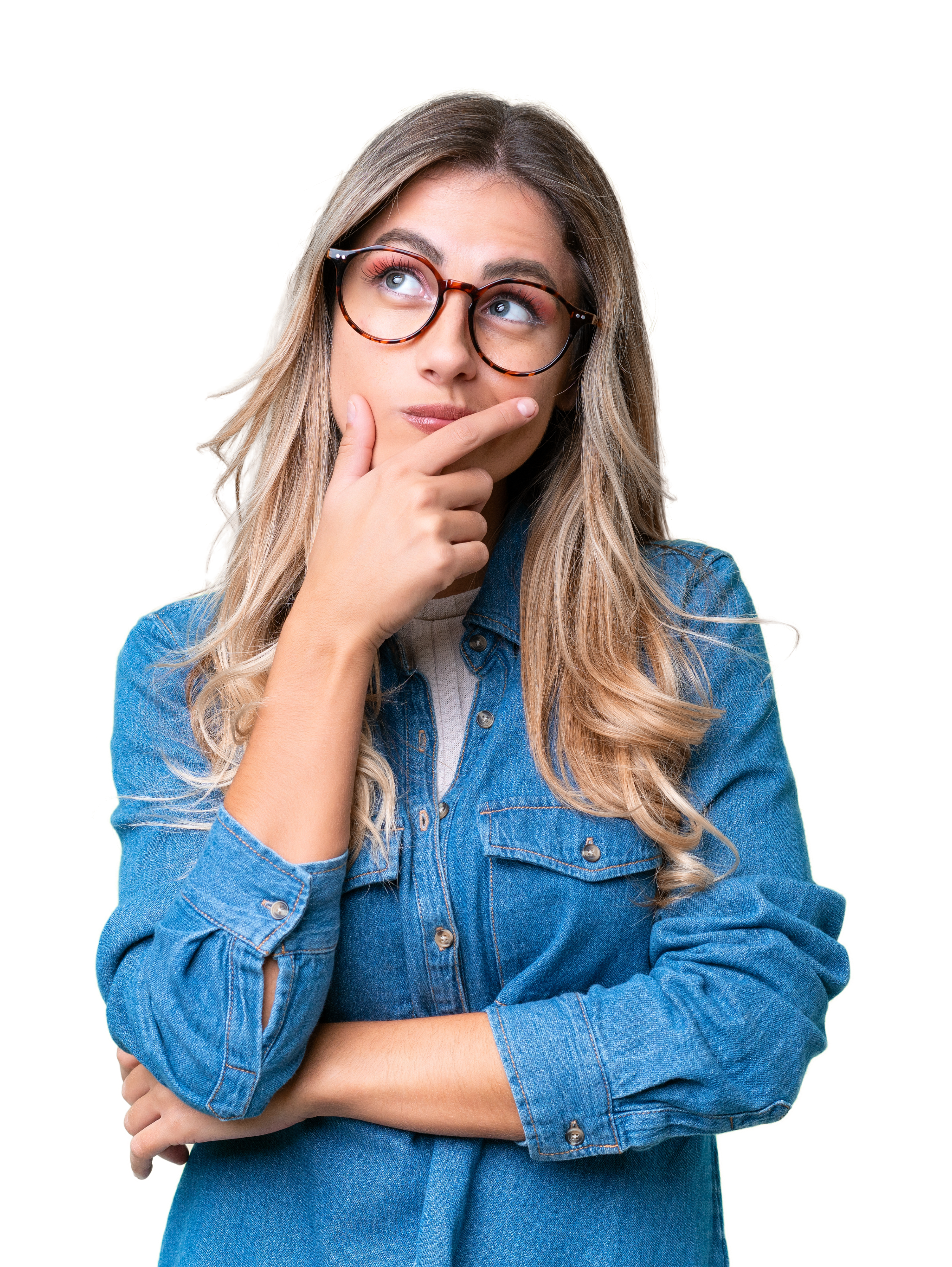 Lady thinking